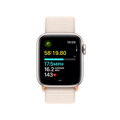 Apple Watch SE GPS 40mm Starlight Aluminium Case with Starlight Sport Loop - iBite Nitra G5