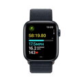 Apple Watch SE GPS 44mm Midnight Aluminium Case with Midnight Sport Loop - iBite Nitra G5