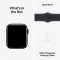 Apple Watch SE GPS 44mm Midnight Aluminium Case with Midnight Sport Band - M/L - iBite Nitra G7