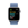 Apple Watch SE GPS 44mm Silver Aluminium Case with Winter Blue Sport Loop - iBite Nitra G5