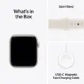 Apple Watch SE 3 GPS + Cellular 40mm Starlight Aluminium Case with Starlight Sport Band - M/L