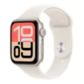 Apple Watch SE 3 GPS 44mm Starlight Aluminium Case with Starlight Sport Band - S/M