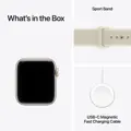 Apple Watch SE 3 GPS 40mm Starlight Aluminium Case with Sand Sport Band - S/M