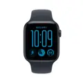 Apple Watch SE 3 GPS 44mm Midnight Aluminium Case with Navy Blue Sport Band - S/M