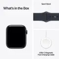 Apple Watch SE 3 GPS 44mm Midnight Aluminium Case with Navy Blue Sport Band - S/M