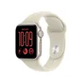 Apple Watch SE 3 GPS 44mm Starlight Aluminium Case with Sand Sport Band - M/L
