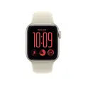 Apple Watch SE 3 GPS 44mm Starlight Aluminium Case with Sand Sport Band - M/L