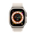 Apple Watch Ultra GPS + Cellular 49mm Titanium Case with Starlight Alpine Loop - Large - iBite Nitra G1