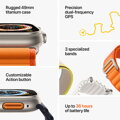 Apple Watch Ultra GPS + Cellular 49mm Titanium Case with Starlight Alpine Loop - Large - iBite Nitra G6