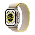 Apple Watch Ultra GPS + Cellular 49mm Titanium Case with Yellow/Beige Trail Loop - S/M