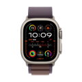 Apple Watch Ultra 2 GPS + Cellular 49mm Titanium Case with Indigo Alpine Loop - Large - iBite Nitra G1