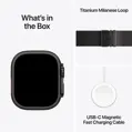 Apple Watch Ultra 3 GPS + Cellular 49mm Black Titanium Case with Black Titanium Milanese Loop - Large