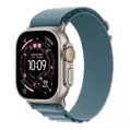 Apple Watch Ultra 3 GPS + Cellular 49mm Natural Titanium Case with Light Blue Alpine Loop - Small