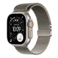 Apple Watch Ultra 3 GPS + Cellular 49mm Natural Titanium Case with Natural Titanium Milanese Loop - Medium