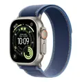 Apple Watch Ultra 3 GPS + Cellular 49mm Natural Titanium Case with Blue/Bright Blue Trail Loop - M/L