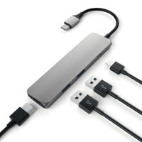 Satechi USB-C Slim Multiport adaptér - Space Gray - iBite Nitra G1