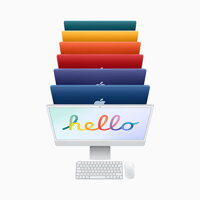iMac 24" (2021) 4.5K Apple M1 8-core CPU 8-core GPU 8GB 256GB - Orange - iBite Nitra G5