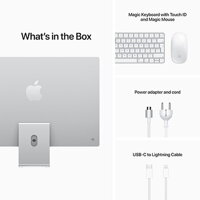 iMac 24" (2021) 4.5K Apple M1 8-core CPU 8-core GPU 8GB 512GB - Silver - iBite Nitra G4