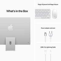 iMac 24" (2021) 4.5K Apple M1 8-core CPU 7-core GPU 8GB 256GB - Silver - iBite Nitra G5