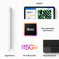 iPad Pro 12,9" (2022) WiFi+Cellular 2TB - Space Gray - iBite Nitra G5