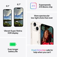 iPhone 14 Plus 256GB - Starlight - iBite Nitra G6
