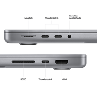  MacBook Pro 14" (M2 Pro 2023) Liquid Retina XDR Display M2 Pro 12-Core CPU 19-Core GPU 16GB RAM 1TB SSD - Space Gray - iBite Nitra G5