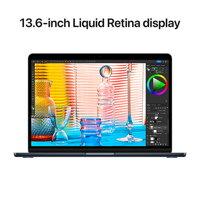 MacBook Air 13,6" (M2 2022) Liquid Retina Display M2 8-Core CPU 8-Core GPU 8GB RAM 256GB SSD - Midnight - iBite Nitra G4
