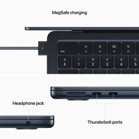 MacBook Air 13,6" (M2 2022) Liquid Retina Display M2 8-Core CPU 8-Core GPU 8GB RAM 256GB SSD - Midnight - iBite Nitra G6