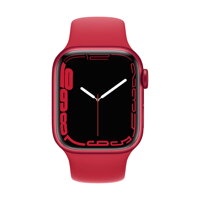 Apple Watch Series 7 GPS, 41mm (PRODUCT)RED Aluminium Case with (PRODUCT)RED Sport Band - Regular - iBite Nitra G1