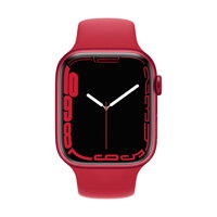 Apple Watch Series 7 GPS, 45mm (PRODUCT)RED Aluminium Case with (PRODUCT)RED Sport Band - Regular - iBite Nitra G1