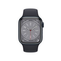 Apple Watch Series 8 GPS 41mm Midnight Aluminium Case with Midnight Sport Band - Regular - iBite Nitra G1