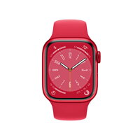 Apple Watch Series 8 GPS 41mm (PRODUCT)RED Aluminium Case with (PRODUCT)RED Sport Band - Regular - iBite Nitra G1