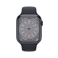 Apple Watch Series 8 GPS 45mm Midnight Aluminium Case with Midnight Sport Band - Regular - iBite Nitra G1