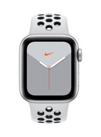 Apple Watch Nike Series 5 GPS, 40mm Silver Aluminium Case with Pure Platinum/Black Nike Sport Band - iBite Nitra G1