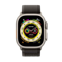 Apple Watch Ultra GPS + Cellular 49mm Titanium Case with Black/Gray Trail Loop - S/M - iBite Nitra G1
