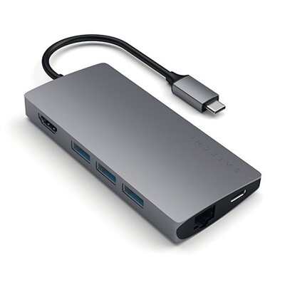 Satechi USB-C Multiport adaptér 4K 8ports V2 - Space Gray