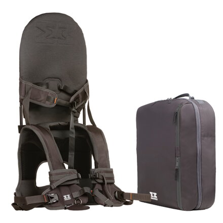 Set detský nosič MiniMeis G4 + batoh - Tmavošedá
