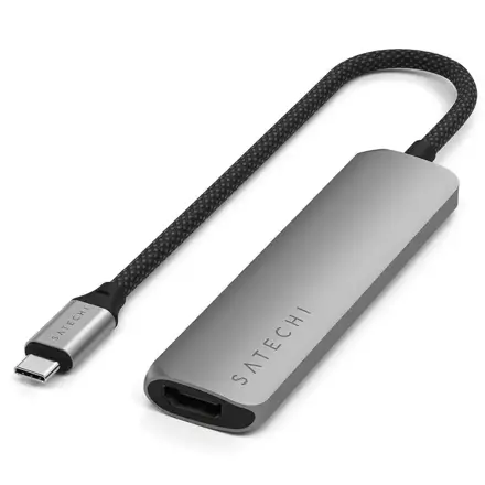 Satechi USB-C 4-in-1 Slim Multiport Adapter - Space Gray