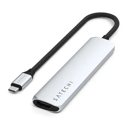 Satechi USB-C 6-in-1 Slim Multiport Adapter - Silver