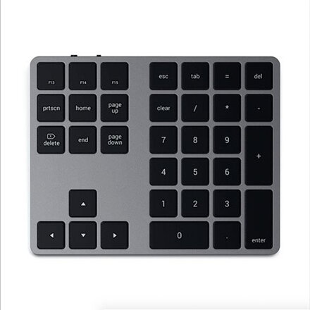 Satechi numerická klávesnica Bluetooth Extended Keypad - Space Gray Aluminium