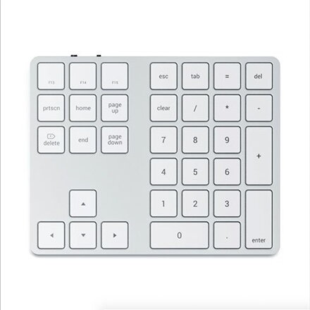 Satechi numerická klávesnica Bluetooth Extended Keypad - Silver Aluminium