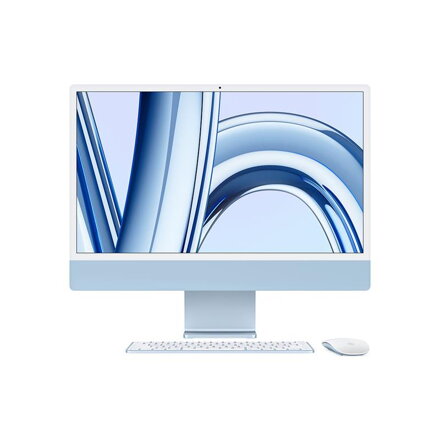 iMac 24" (2023) 4.5K Apple M3 8-core CPU 10-core GPU 8GB 512GB - Blue