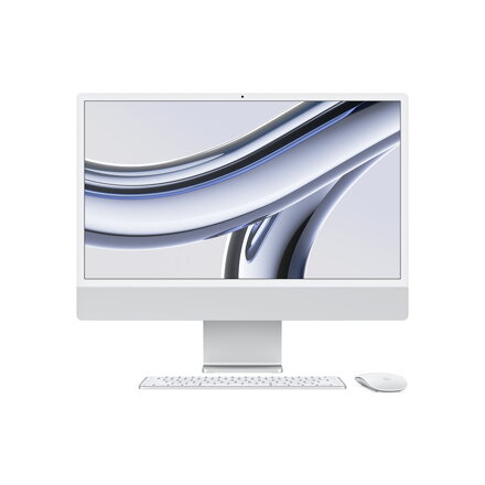 iMac 24" (2023) 4.5K Apple M3 8-core CPU 10-core GPU 8GB 512GB - Silver