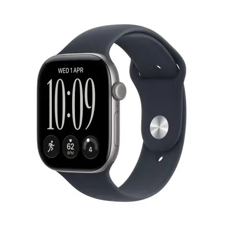 Apple Watch Series 12 GPS 42mm Space Grey Aluminium Case with Navy Blue Sport Band - S/M