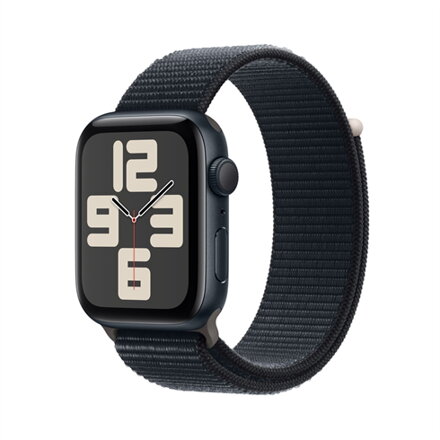 Apple Watch SE GPS 44mm Midnight Aluminium Case with Midnight Sport Loop