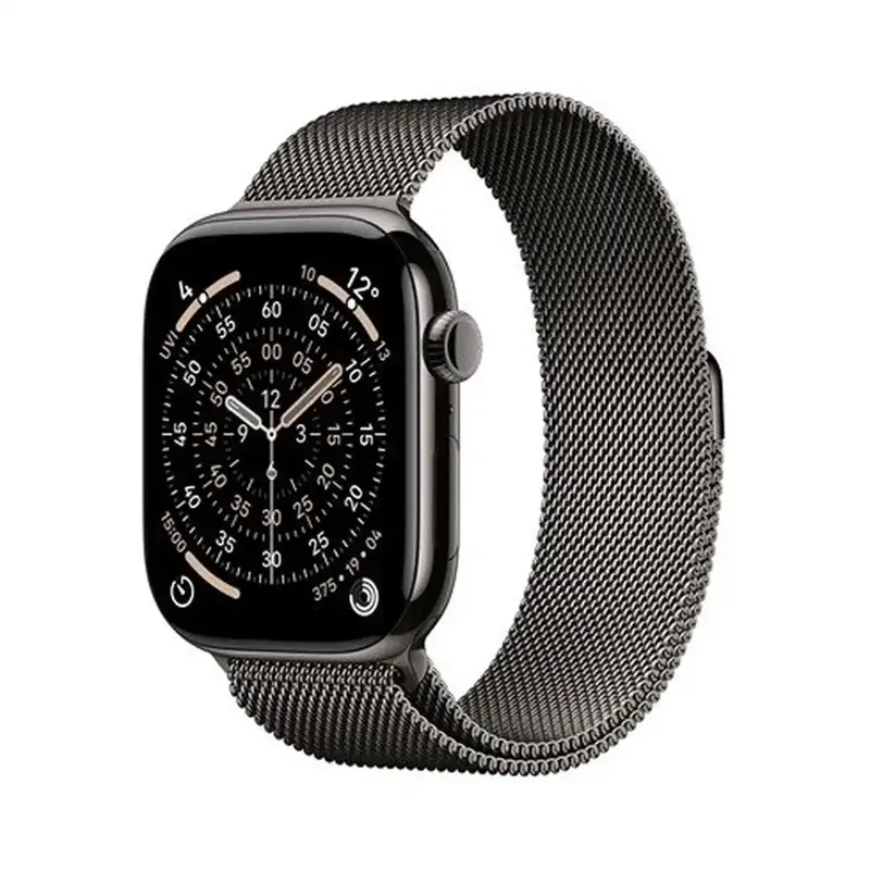 Apple Watch Series 11 GPS + Cellular 46mm Slate Titanium Case with Slate Milanese Loop - M/L Apple Watch Series 11 GPS + Cellular 46mm Slate Titanium Case with Slate Milanese Loop - M/L