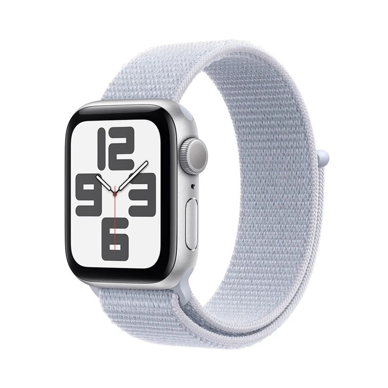 Apple Watch SE GPS 40mm Silver Aluminium Case with Blue Cloud Sport Loop Apple Watch SE GPS 40mm Silver Aluminium Case with Blue Cloud Sport Loop
