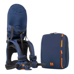 Set detský nosič MiniMeis G4 + batoh - Tmavomodrá